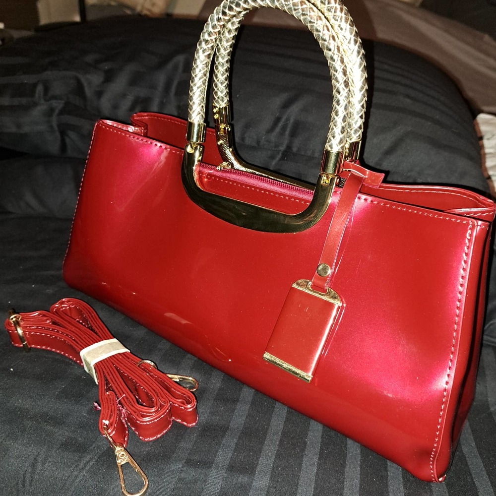 New sassy and sexy top handle box in delicious red